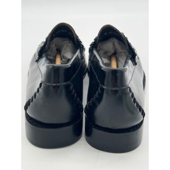 G.H. Bass Womens Weejuns Black Leather Loafers Size 6M Classic Moc Toe Slip-On S - Picture 5 of 12